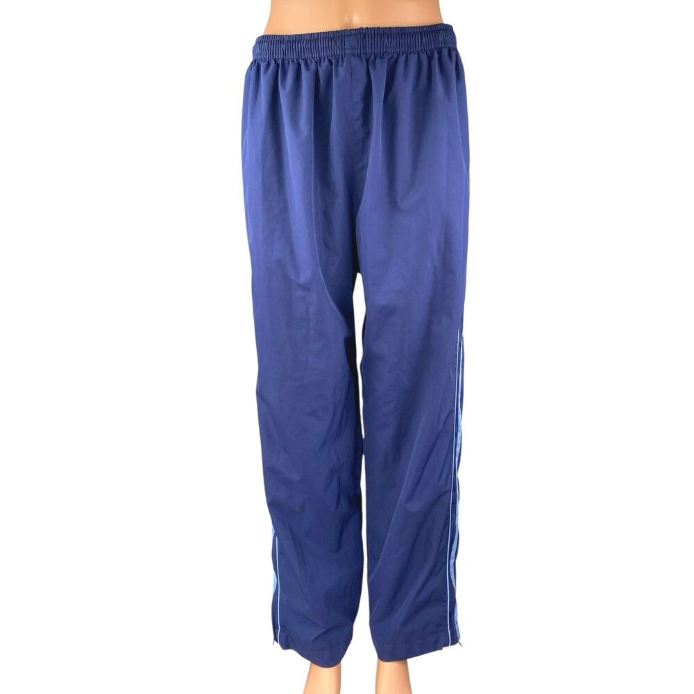Champion Women's Blue Elastic Waist Windbreaker Activewear Gym Sweatpants Size L